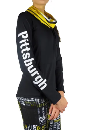 3225 - Pittsburgh Performance Funnel Neck/Black - FINAL SALE