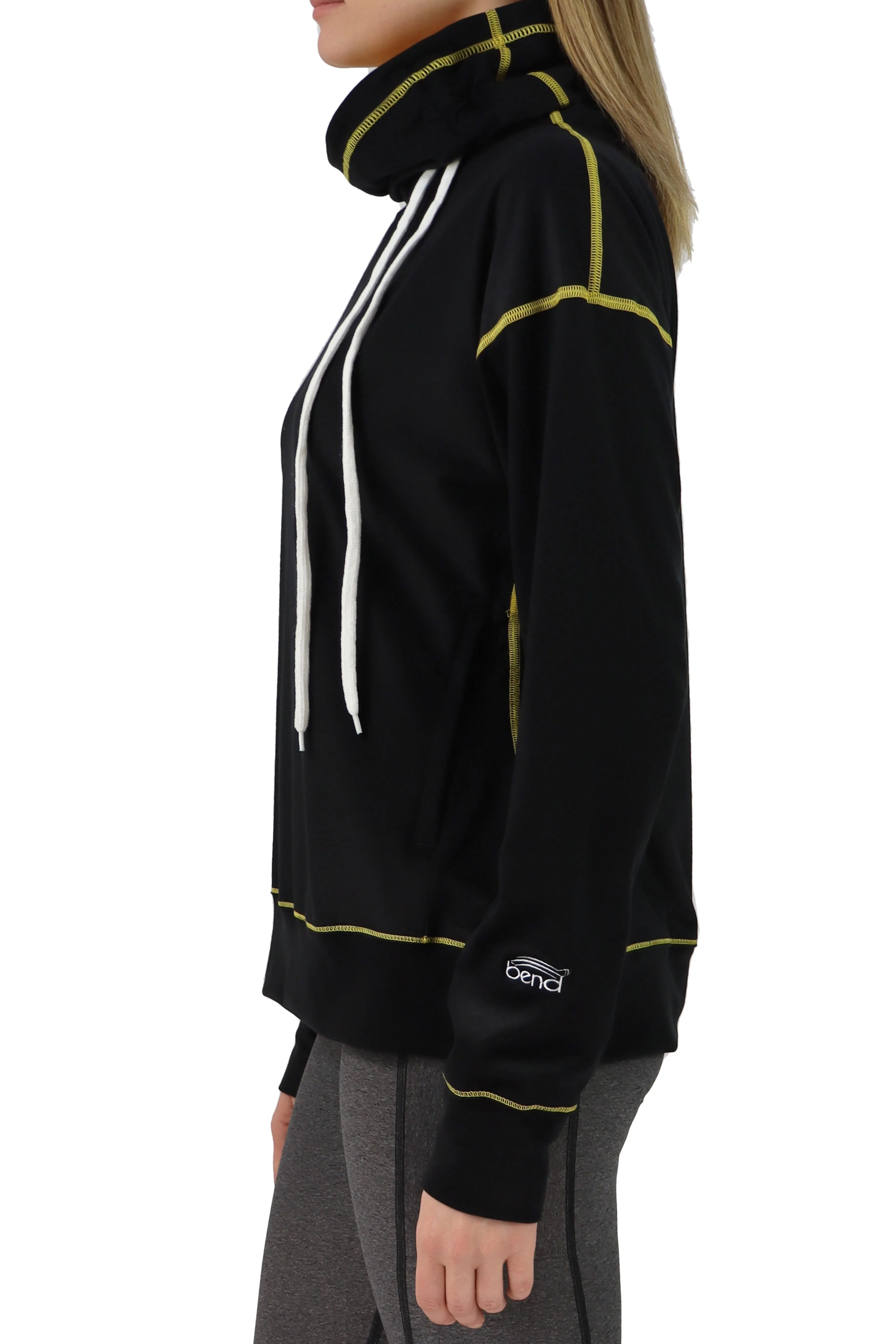 3315 - Pittsburgh Mock Neck Pullover / Black - FINAL SALE