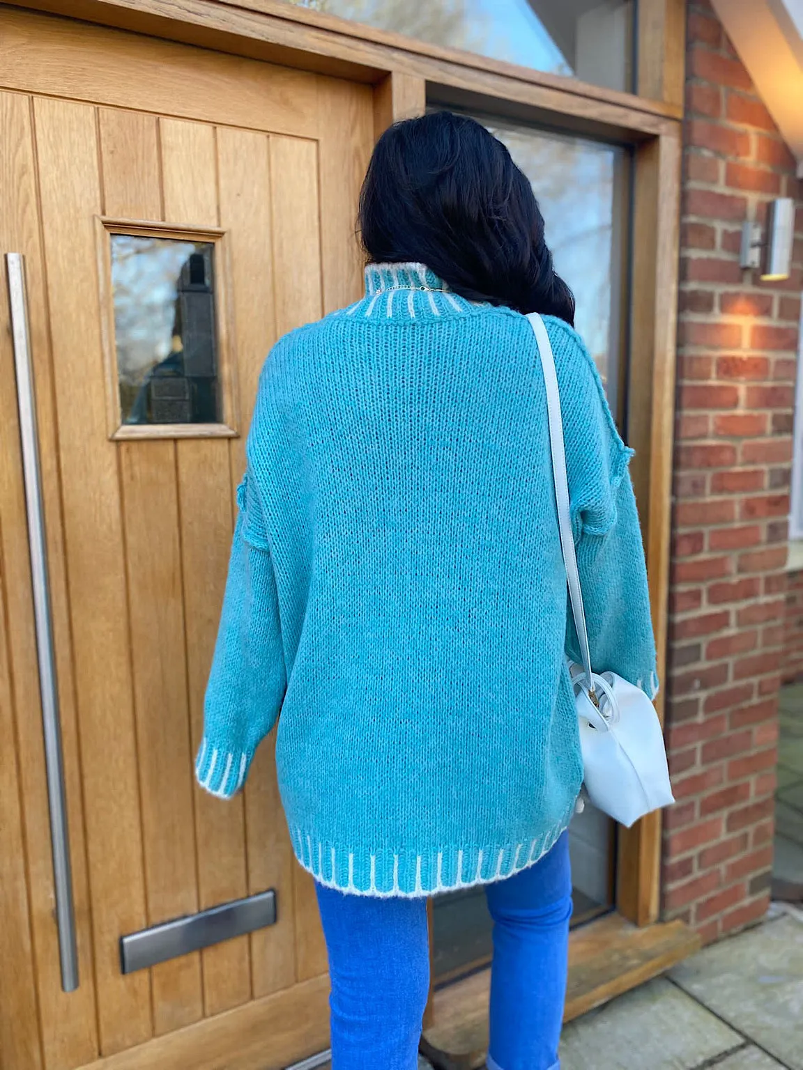 Aqua Reverse Seam Premium Knit Nivana