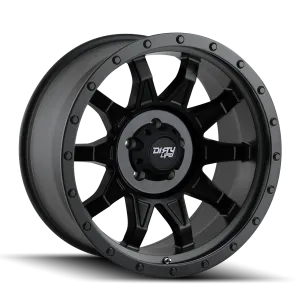 DIRTY LIFE 9301-2178MB ROADKILL (9301) MATTE BLACK/BLACK BEADLOCK 20X10 8-180 -19MM 124.1MM