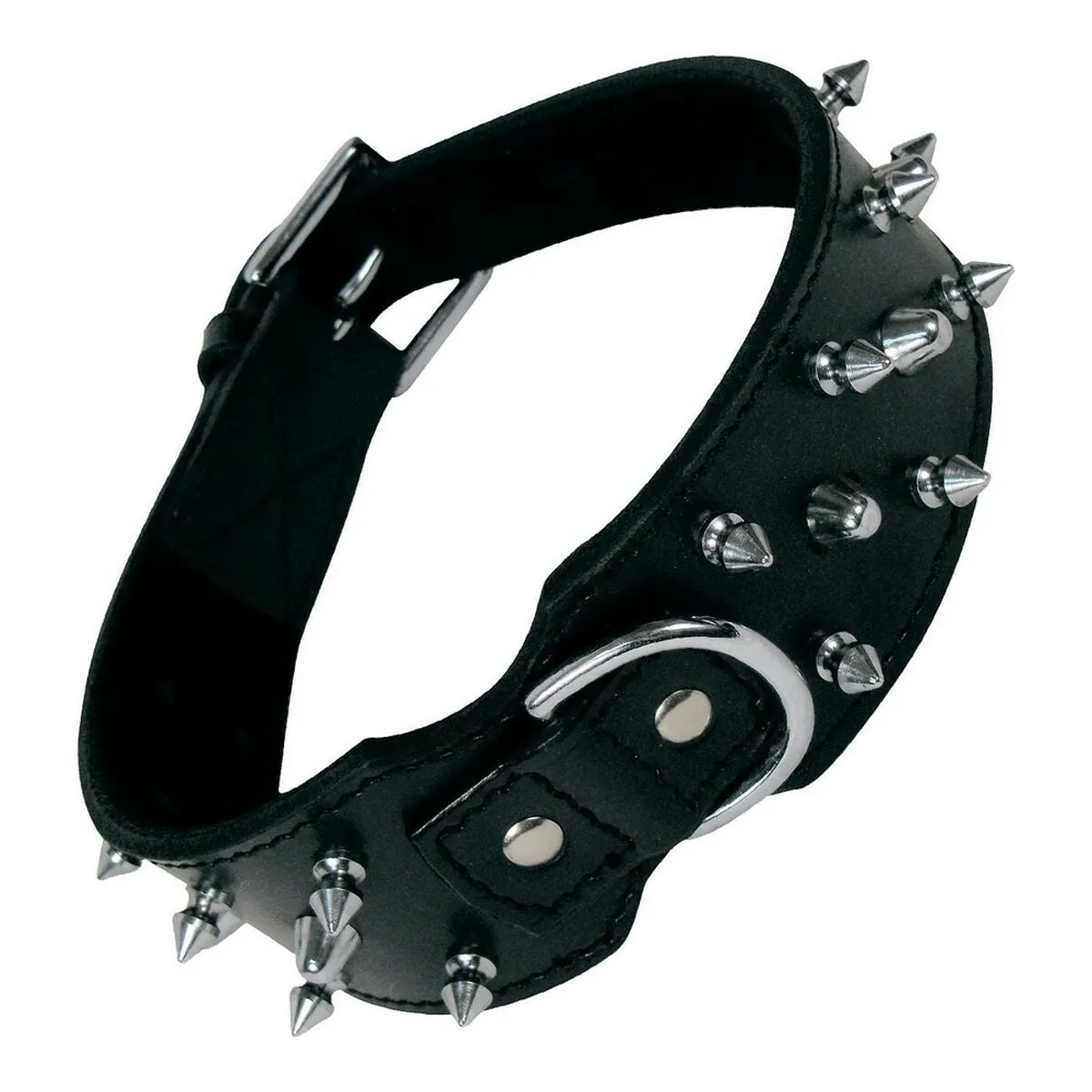 Dog Collar by Gloria Black Spikes 60 Cm