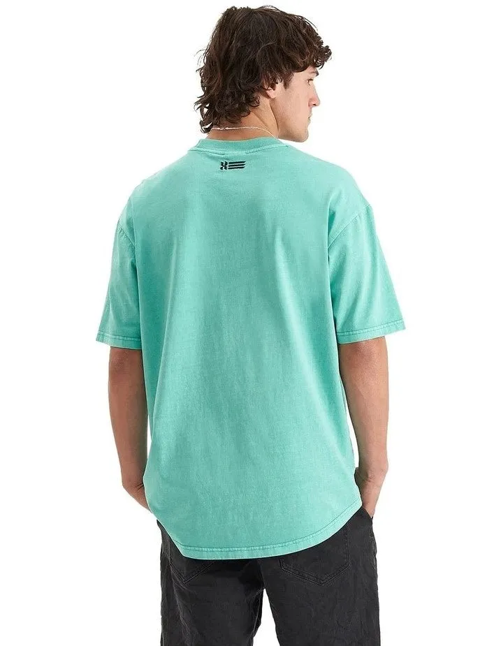 Marathon Heavy Box Fit Scoop Tee Pigment Mint Green