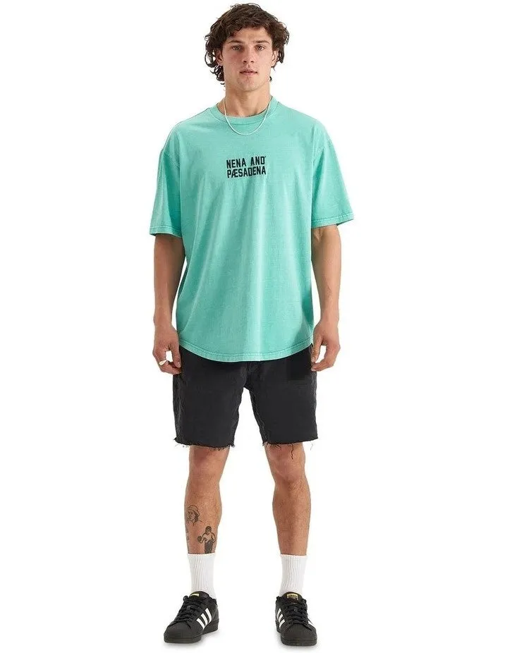 Marathon Heavy Box Fit Scoop Tee Pigment Mint Green