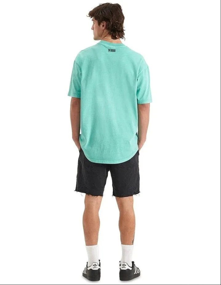 Marathon Heavy Box Fit Scoop Tee Pigment Mint Green
