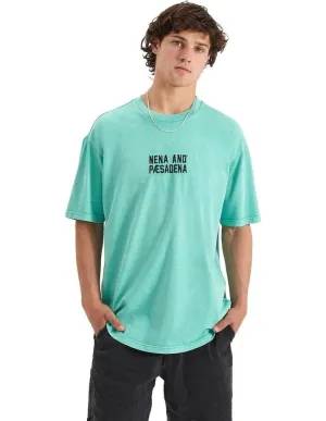 Marathon Heavy Box Fit Scoop Tee Pigment Mint Green