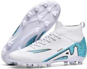 Men's Soccer Shoes Football Cleats High-Tops Lace-Up Non-Slip Spikes Indoor Outdoor Sports Athletic Baseball Lacrosse Sneaker Men's Soccer Shoes Football Cleats High-Tops Lace-Up Non-Slip Spikes Indoor Outdoor Sports Athletic Baseball Lacrosse Sneaker