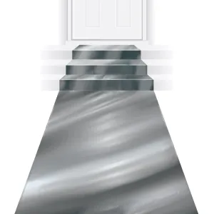 Metallic 50 ft Aisle Runner silver