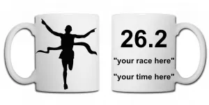 Personalised marathon mug