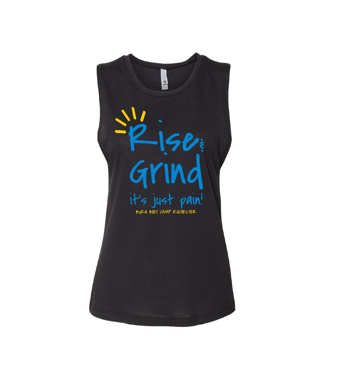 Rise & Grind- Burn Rochester (Tee & Tank)