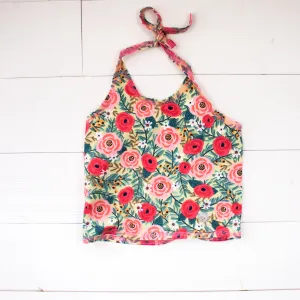 Rose Floral Halter Top