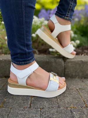Velcro Sandal - White