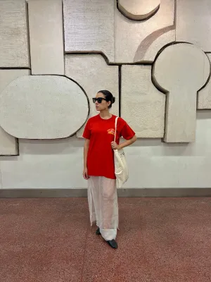 Vintage NYC Marathon Cotton Red Tshirt
