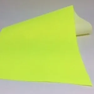 WATERPROOF BREATHABLE POLYESTER, FLUORESCENT YELLOW
